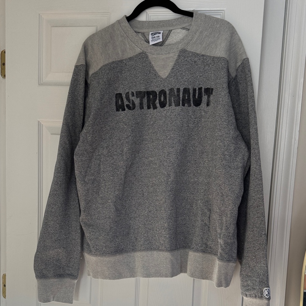 Billionaire Boys Club Gray Astronaut Crewneck Sweater